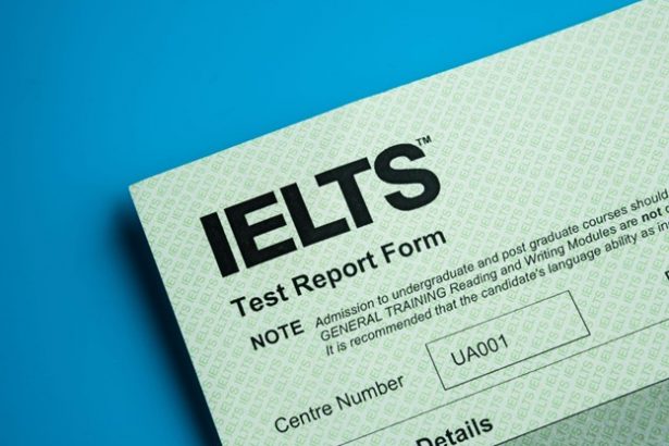 An IELTS test report form demonstrates changes to the English language test.
